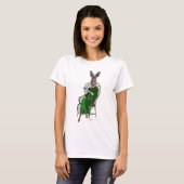Lady Bella Rabbit met Tea 4 T-shirt (Voorkant volledig)