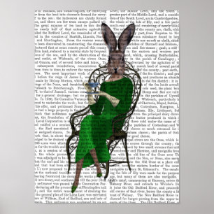 Lady Bella Rabbit met Tea Poster