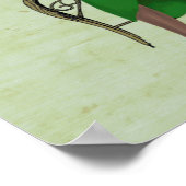 Lady Bella Rabbit met Tea Poster (Hoek)