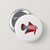 Lady Betta - Veiltail Ronde Button 5,7 Cm (Voorkant /achterkant)
