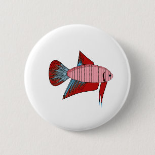 Lady Betta - Veiltail Ronde Button 5,7 Cm