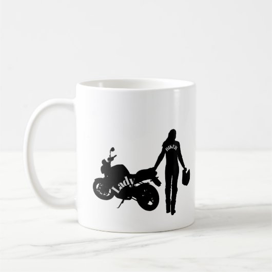 Lady BIKER Koffiemok (Links)