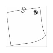 Lady Bird, Post IT Journal Lijst, Rubberstempel (Afrduk)