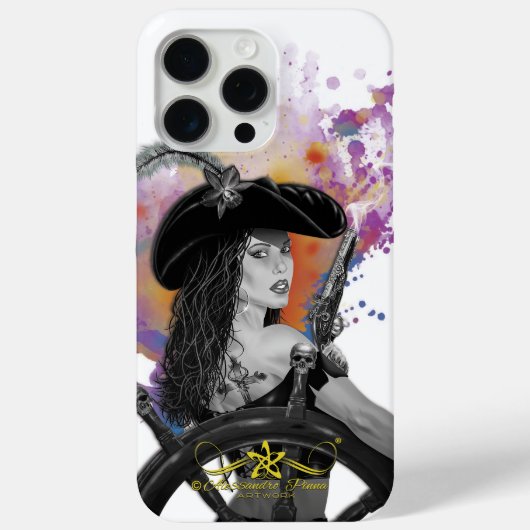 Lady Black Corsair Case-Mate iPhone Case (Achterkant)