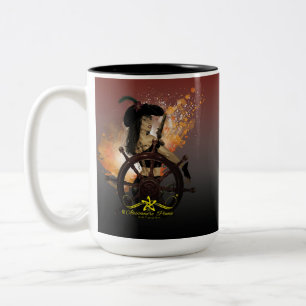 Lady Black Corsair Tweekleurige Koffiemok