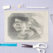 -Lady Black- en wittewhitepaper Tissuepapier (Craft)