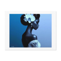 Lady Blue Ansichtkaart