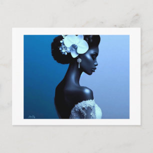 Lady Blue Ansichtkaart Briefkaart