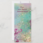 LADY BLUE MASK Programme de soirée masquée élégant (Dos)