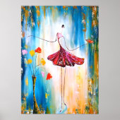 Lady blue poster (Voorkant)