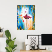 Lady blue poster (Thuiskantoor)