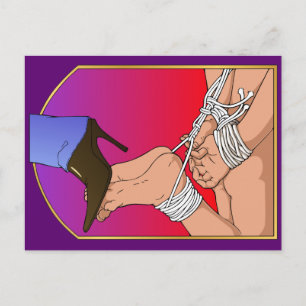 Lady Boot-Briefkaart Briefkaart