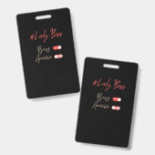 Lady Boss Badge (Voor- en achterkant)