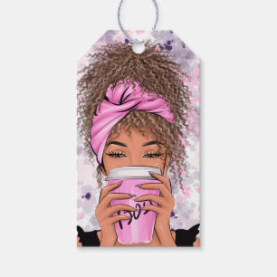 Lady Boss Life, Boss Babe Woman Briefkaart Cadeaulabel