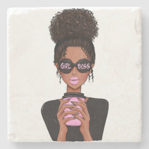 Lady Boss Life, Boss Babe Woman, Girl Boss Stenen Onderzetter