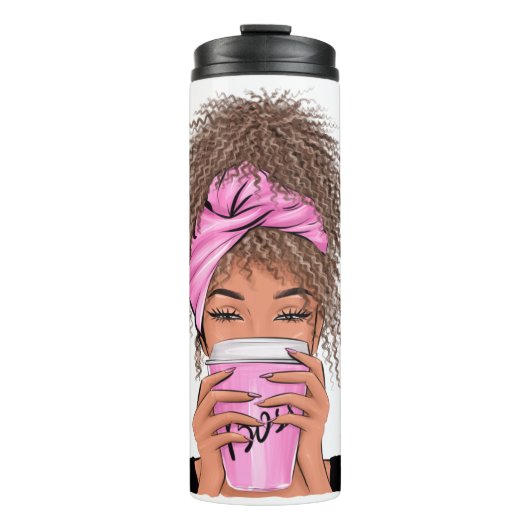 Lady Boss Life, Boss Babe Woman T-Shirt Grocery Ba Thermosbeker (Voorkant)