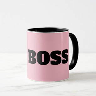LADY BOSS PINK COFFEE MUGS MOK