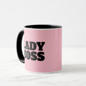 LADY BOSS PINK COFFEE MUGS MOK (Voorkant links)