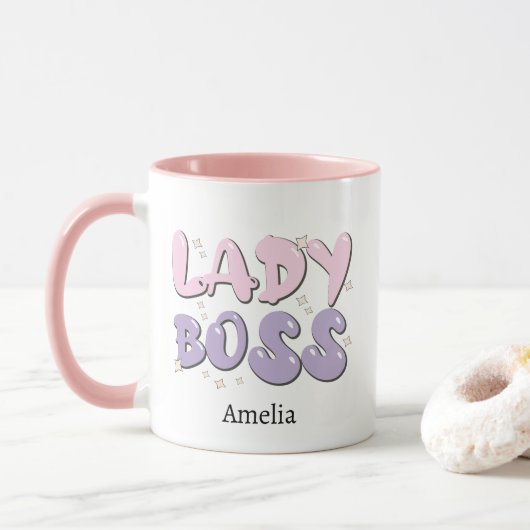 Lady Boss Retro Mok (Met donut)