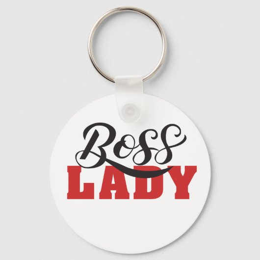 Lady Boss – Strong Confident Woman Design Sleutelhanger (Voorkant)