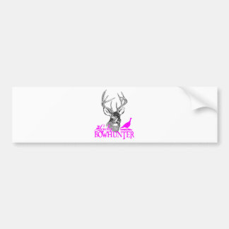 LADY BOWHUNTER DEER EN TURKIJE BUMPERSTICKER