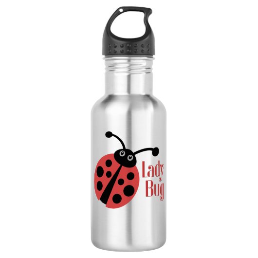 Lady Bug Animal Print Waterfles (Voorkant)