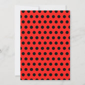 Lady bug anniversaire fille invitation (Dos)