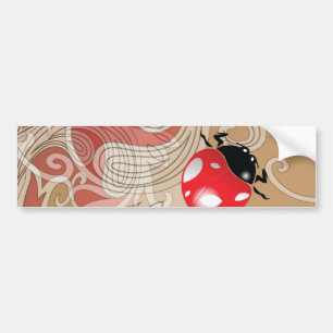 Lady Bug Art Bumpersticker
