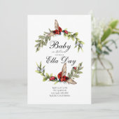 Lady Bug Baby shower Uitnodiging (Staand voorkant)