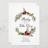 Lady Bug Baby shower Uitnodiging (Voorkant / Achterkant)