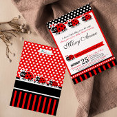 Lady Bug Baby shower Uitnodiging