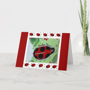 Lady-Bug Bedankkaart