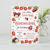Lady Bug Birthday Invitation (Debout devant)