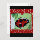 Lady Bug Briefkaart (Voorkant / Achterkant)