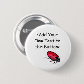 Lady Bug-Button Ronde Button 5,7 Cm (Voorkant /achterkant)