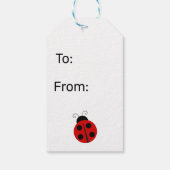 Lady Bug Cadeaulabel (Achterkant)