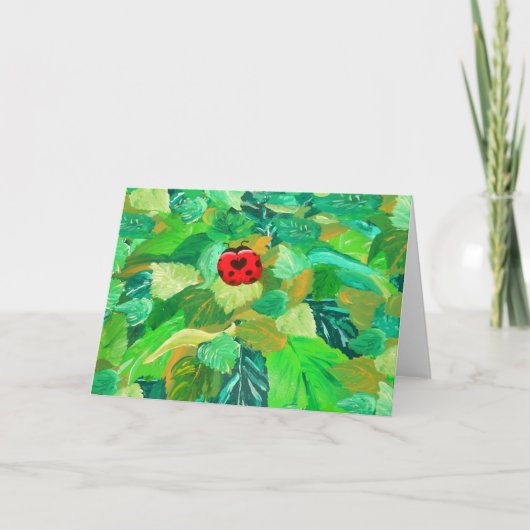 Lady Bug - Carte de voeux (Devant)