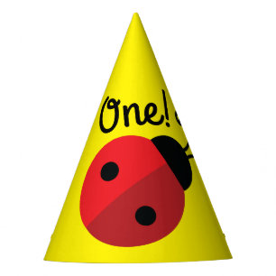 Lady Bug Cute 1st Birthday Party Feesthoedjes