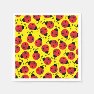 Lady Bug Cute Kids Birthday Party Servet