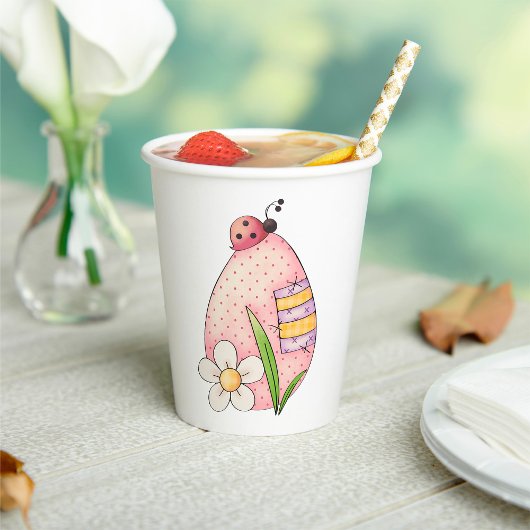 Lady Bug Easter Egg Papieren Bekers