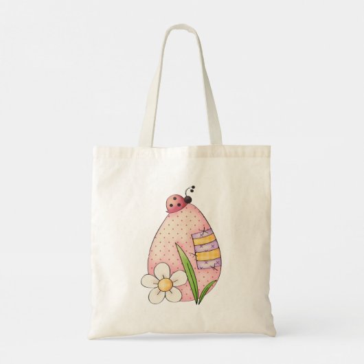 Lady Bug Easter Egg Tote Bag (Achterkant)