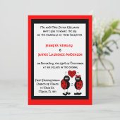 Lady Bug Faire-part de mariage (Debout devant)