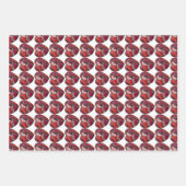 Lady bug / hart wrapping papier bundel inpakpapier vel (Voorkant 3)
