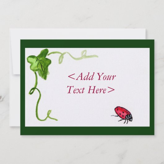 Lady Bug Invitation (Devant)