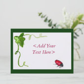 Lady Bug Invitation (Debout devant)