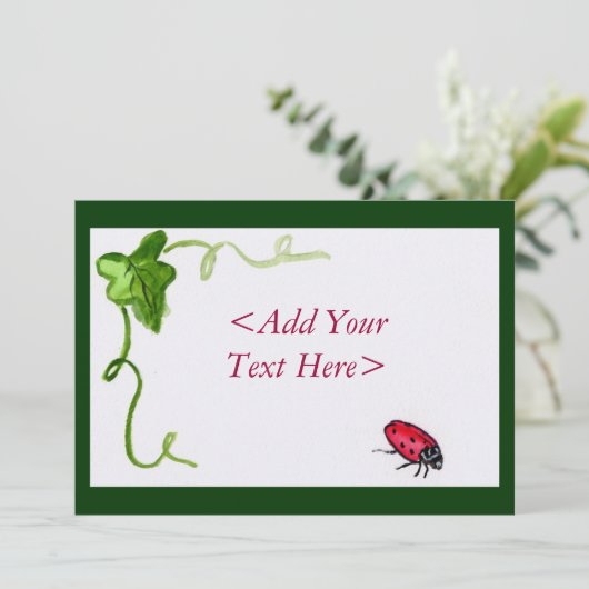 Lady Bug Invitation (Debout devant)