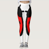 Lady Bug Leggings blancs (Devant)