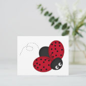 Lady Bug Luck Briefkaart (Staand voorkant)