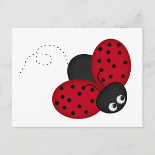 Lady Bug Luck Briefkaart