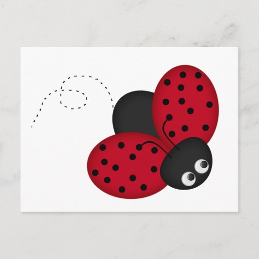 Lady Bug Luck Briefkaart (Voorkant)